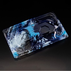 リスパック 刺身容器 バイオ 流派 盛20-12B 海洋青 本体