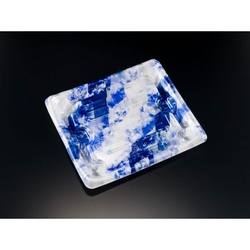 リスパック 刺身容器 わざ盛20B 氷晶青 本体