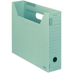ファイルボックス　Ｆタイプスリム　Ａ４横　緑　５個