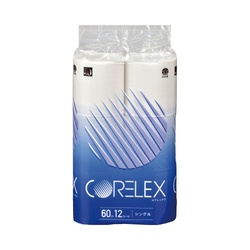 トイレットペーパー６０ｍ１２Ｒシングル×８