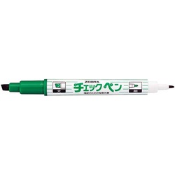 チェックペン　緑