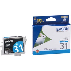 【廃番商品】純正インク　ＩＣＣ３１　シアン×２