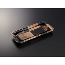 中央化学 寿司容器 HS澄板24-11 箔絵BK-BK 本体