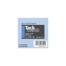 タックメモ　ノートタイプ　７５×７５　青