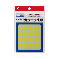 マイタックカラーラベル　８ｍｍ　黄