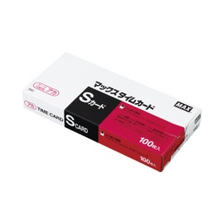 タイムカード　ＥＲ−Ｓカード　赤　１００枚×３箱