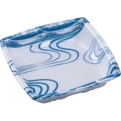 鮮魚トレー 角盛鉢12-12(25) 本体 水紋青 エフピコ