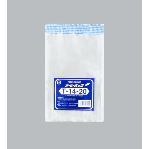テープ有 OPP袋 オーピーパックC T-14-20 100枚入 福助工業