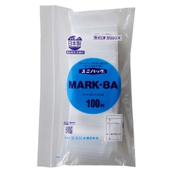 チャック付き袋 ユニパック チャック付ポリエチレン袋MARK-8A(N) 生産日本社