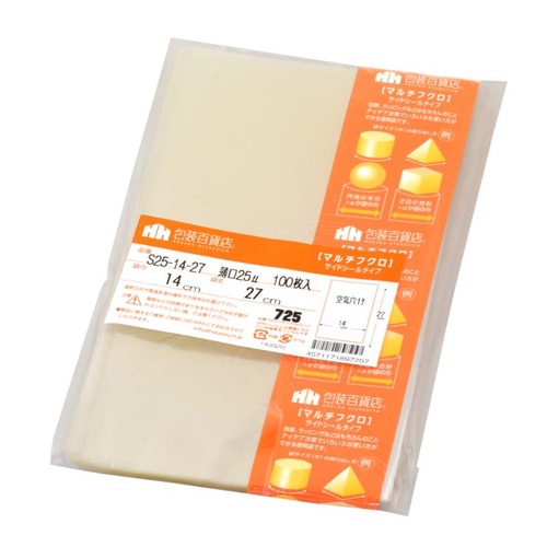 テープ無 OPP袋 32-7112 マルチフクロ S-25-14-27 100枚入 ササガワ