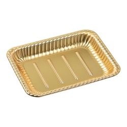 エフピコ オードブル容器 ティアラ角皿25-19 本体 金