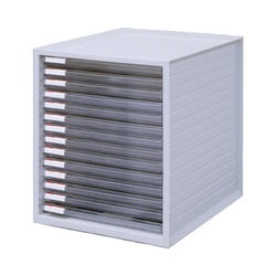 超浅型レターケース１４段　ホワイト