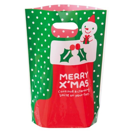 スタンド袋 クリスマススノーマン PPスタンドバッグ-2(50枚) ヘッズ