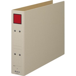 保存ファイル（片開き）Ｂ４横背幅６５ｍｍ赤