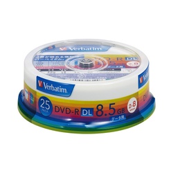 ＤＶＤ−Ｒデータ（２層）８倍速ＩＪ対応　２５枚ＳＰ