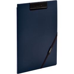 クリップファイル　Ａ４Ｅ　ネイビー　１０冊