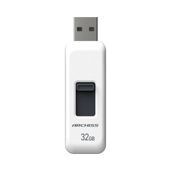 スライド式ＵＳＢメモリ　３２ＧＢ　ホワイト