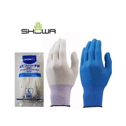 インナー手袋 B0620 EXフィット手袋 20枚入 M・ブルー ショーワグローブ