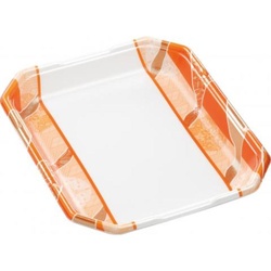 発泡トレー しゃぶしゃぶ長2.5人浅LS 鮮彩オレンジ エフピコ