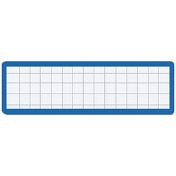 マグネット見出し１９×７５ｍｍ青　１０枚入