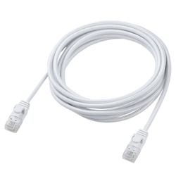 ＬＡＮケーブル　ＣＡＴ６Ａ準拠　３ｍ　メッシュ　白