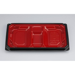 シーピー化成 弁当容器 BFNアルバ13-2平 本漆RB 本体