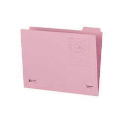 １／４カットフォルダー　第４見出し　Ａ４　桃　１枚