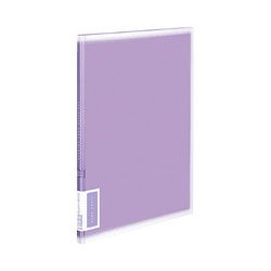 クリヤーブックコロレー固定式Ａ４ポケット紫Ｘ３