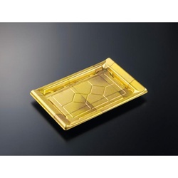 中央化学 刺身容器 CF宴角 30-20 煌々G-BK 本体