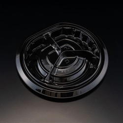 リスパック フルーツ容器 バイオ パティー 20B-3S 黒 本体