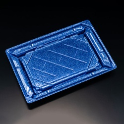 リスパック 寿司容器 バイオPS 美枠寿司 2-4B ステラブルー 本体