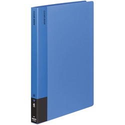 クリヤーブック固定式　Ａ４縦　４０Ｐ　青　４冊