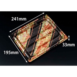 リスパック 軽食容器 バイオデリカ 優枠 揚 24-20B K-きらび赤 本体