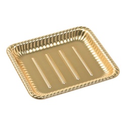 エフピコ オードブル容器 ティアラ角皿25-22 本体 金