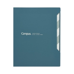 インデックスで開けやすいバインダー１００枚　紺