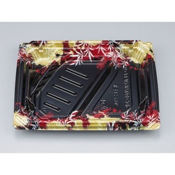 シーピー化成 弁当容器 BFNアルバ8S-3平 みお赤 本体 発泡