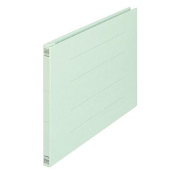 フラットファイル　Ａ４横　ブルー　３冊×３