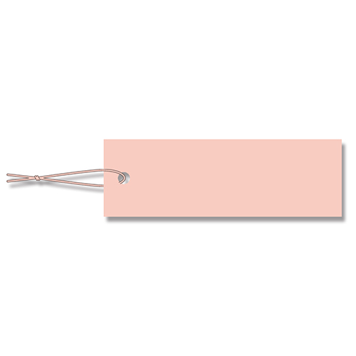 【廃番商品】HEIKO 提札 ミニパック No.600 ピンク ピンク綿糸付 100枚