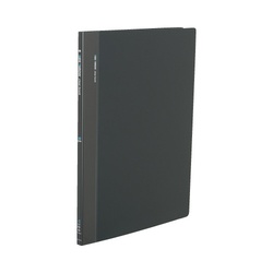 クリヤーブック固定式横入Ｂ４縦４０Ｐ濃灰Ｘ３