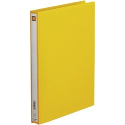 リングファイルエコノミーＡ４縦２７ｍｍ黄　１０冊