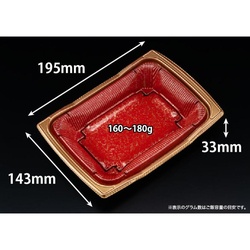 どんぶり容器 バイオ 勝盛重 20-14BA みめよし朱 リスパック