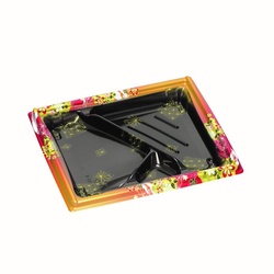 弁当容器 箱膳23-20-4H みやび赤 福助工業