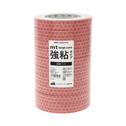 ｍｔラージコア　麻の葉・朱赤　強粘着１０巻