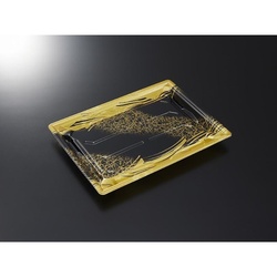 中央化学 寿司容器 鮮鋭 21-3 ことほぎBK 本体