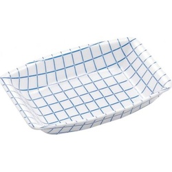 鮮魚トレー M-81 ブルーチェック W エフピコ