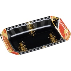 発泡トレー メガプレート25-15(30)平 流華赤 エフピコ