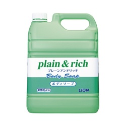 プレーン＆リッチ　ボディソープ　４．５Ｌ×３