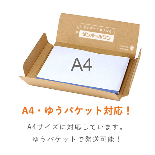 広告入】厚さ3cm・ヤッコ型ケース（A4サイズ、クロネコゆうパケット