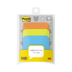 シルエットノート強粘着吹き出し四角Ｘ１０