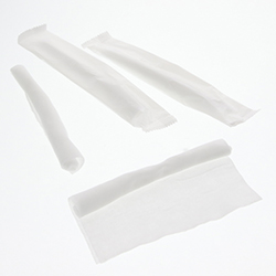 HEIKO 不織布おしぼり 丸型 180×260mm シロ 100本